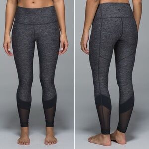 LULULEMON If You're Lucky Pant Legging in Heathered Black / Deep Coal / Black